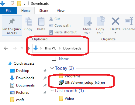 1. 'Double click' pada installer Ultraviewer.